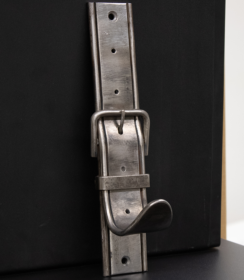 Steel Belt Hanger - Handcrafted Metal Industrial