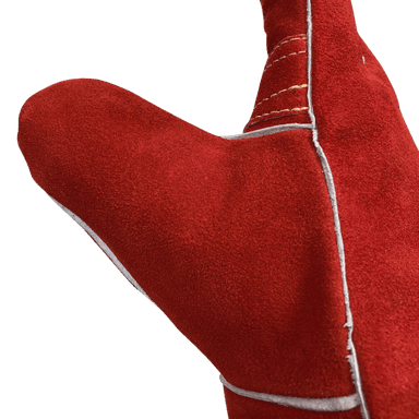 Leather Stick Welding Gloves Premium Red Side Split Cowhide 14” Stick Welders Glove - AG1270 USA Welding Supply