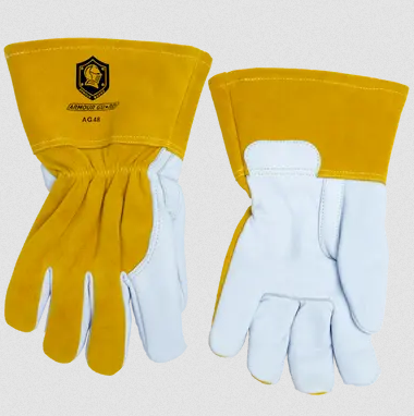 Leather Welding Gloves Cowhide / Goatskin with Kevlar Stitching - MIG - Armour Guard AG-48 USA Welding Supply