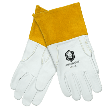 Leather Welding Gloves Cowhide / Goatskin with Kevlar Stitching - TIG - Armour Guard AG-1338 USA Welding Supply