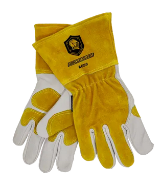 Leather Welding Gloves with Kevlar Stitching - MIG - Premium Cowhide - Armour Guard AG-50 USA Welding Supply