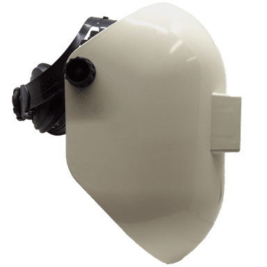 Armour Guard Sugar Scoop 2 x 4.25" White Fiberglass Pipeliner Welding Helmet