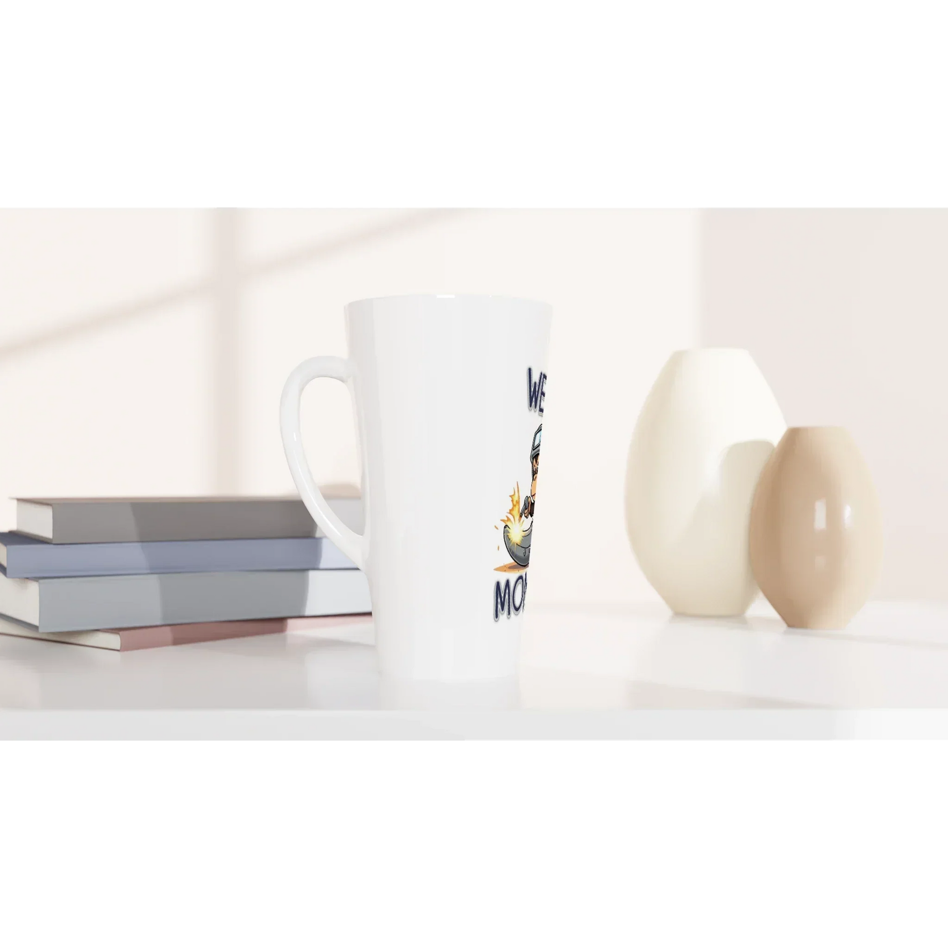 Coffee cup / Latte Mug - Weld Monkey! - Welder's 17-oz Ceramic Mug