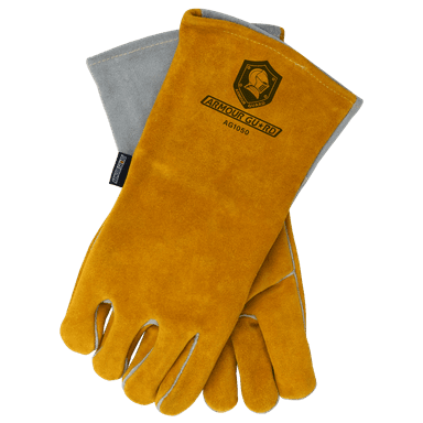 Stick Welding Gloves - 14" Premium Split Cowhide - AG-1050