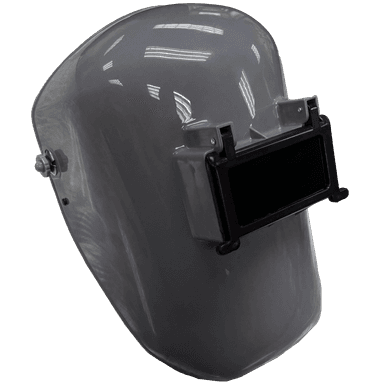 Welding Helmet - Armour Guard 2" x 4.25" with Flip-Visor - Gray Thermoplastic