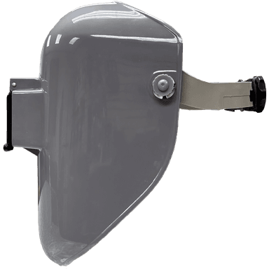 Welding Helmet - Armour Guard 2" x 4.25" with Flip-Visor - Gray Thermoplastic