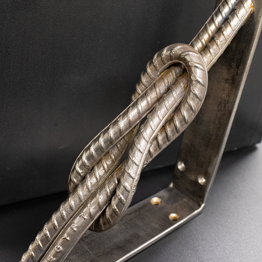 Steel Bookends / Steel Rope Brackets for Shelf / Shelving - Handcrafted Metal Western Industrial