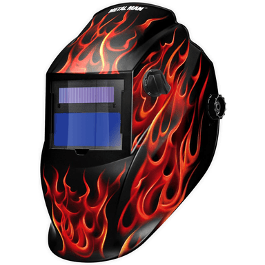 WELDING HELMET - METAL MAN AD 9-13 Variable G2 Red R/F Helmet- AB8735SGC USA Welding Supply