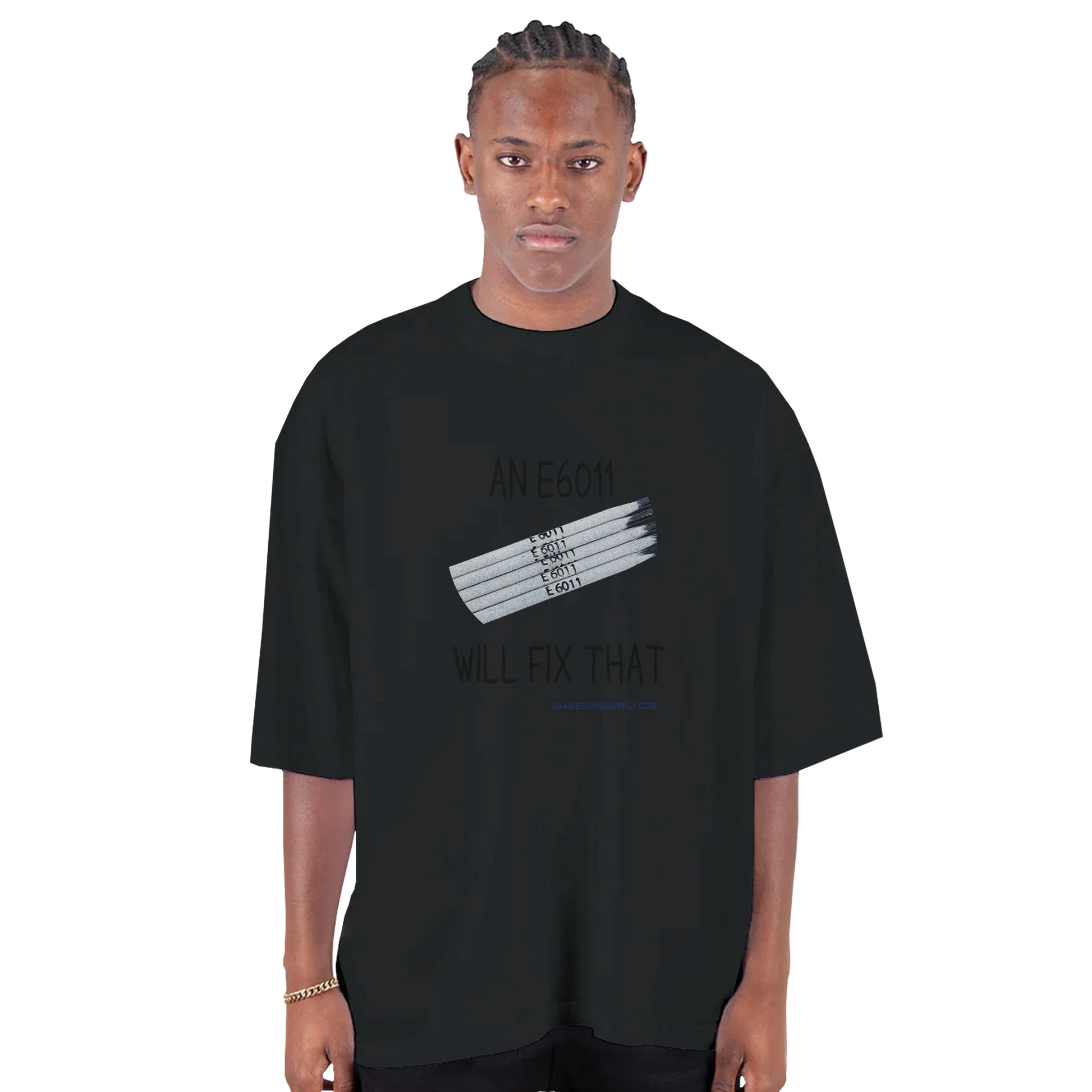 Men's T-Shirt - E6011 - Oversized Drop-Shoulder Crewneck  | Shaka Wear SHGDD